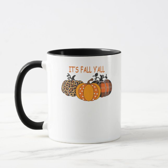 Es ist Herbst Y’all Pumpkin Erntedank Tasse (Links)