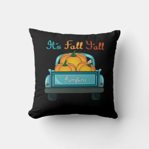 Es ist Herbst Y’all Pumpkins Truck Funny Graphic Kissen