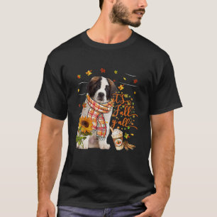 Es ist Herbst Y All Saint Bernard Hund Erntedank T-Shirt