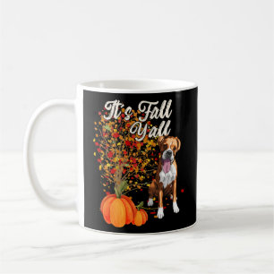 Es ist Herbst Y alles Niedliche Boxer Dog Herbst Kaffeetasse