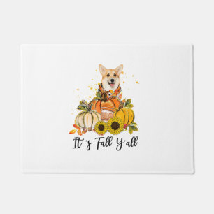 Es ist Herbst Y'all Corgi Pumpkin Erntedank Fußmatte