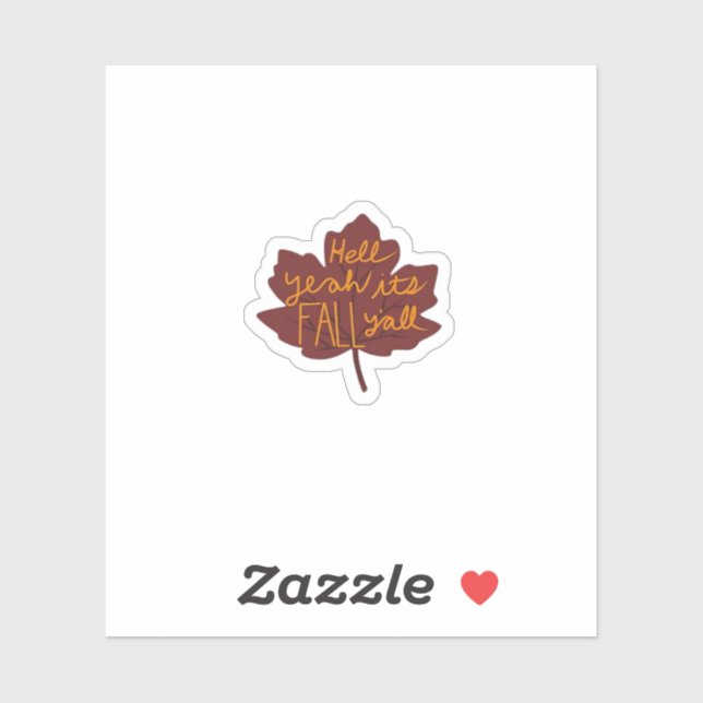 Es ist Herbst Y'all Creative Lässig Aufkleber (Blatt)