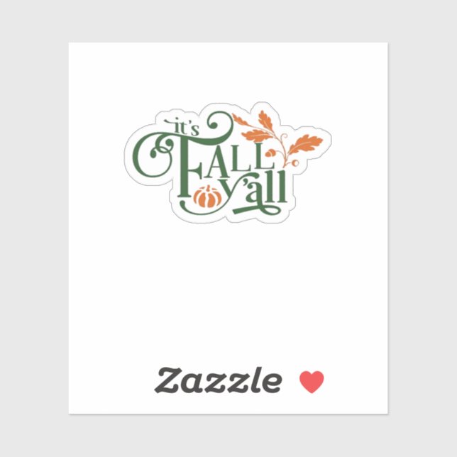 Es ist Herbst Y'all Creative Lässig Aufkleber (Blatt)