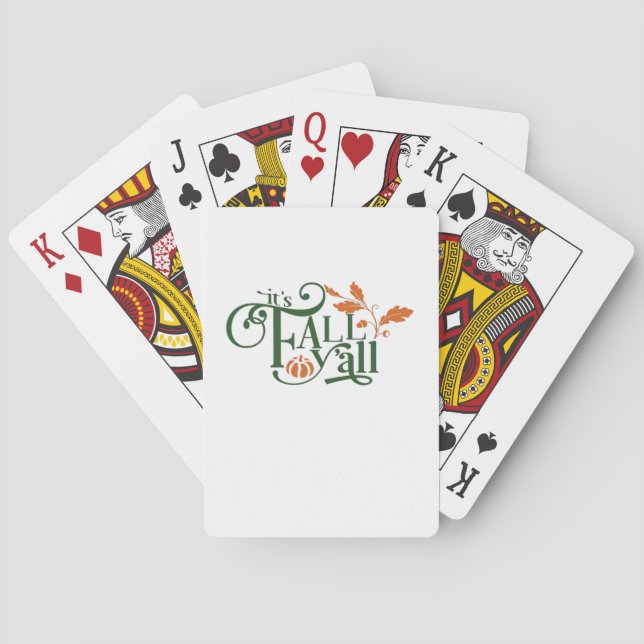 Es ist Herbst Y'all Creative Lässig Spielkarten (Rückseite)
