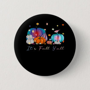 Es ist Herbst Y'all Funny Magic Halloween Pumpkin  Button