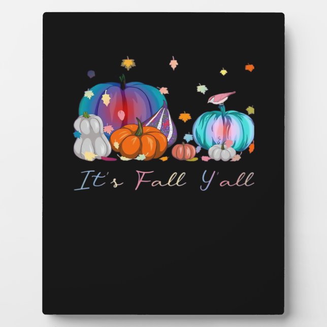 Es ist Herbst Y'all Funny Magic Halloween Pumpkin  Fotoplatte (Vorderseite)