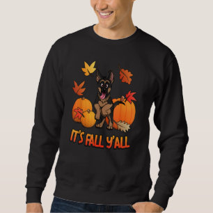 Es ist Herbst Y'all German Shepherd Puppy Pumpkin Sweatshirt