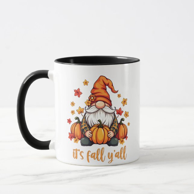 Es ist Herbst Y'all Gnomes Pumpkin Autumn Erntedan Tasse (Links)