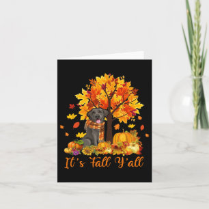 Es ist Herbst Y'all Labrador Black Lab Halloween V Karte