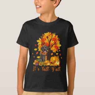 Es ist Herbst Y'all Labrador Black Lab Halloween V T-Shirt