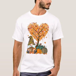 Es ist Herbst Y'all Niedlichen Gnomes Pumpkin Autu T-Shirt