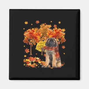Es ist Herbst Y'all Niedlicher Leonberger Herbstba Magnet