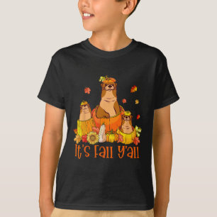 Es ist Herbst Y'all Otters Pumpkin Outfit für die  T-Shirt