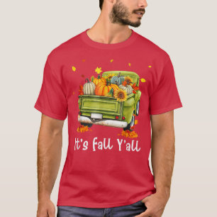 Es ist Herbst Y'all Pumpkin Truck Autumn Sonnenblu T-Shirt