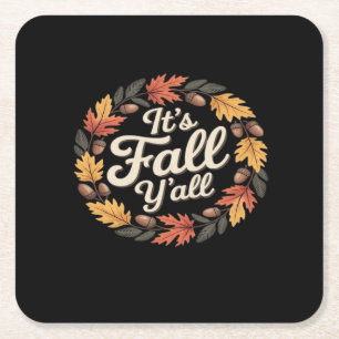 Es ist Herbst Y's Halloween Bats Pumpkin Fall Hall Rechteckiger Pappuntersetzer
