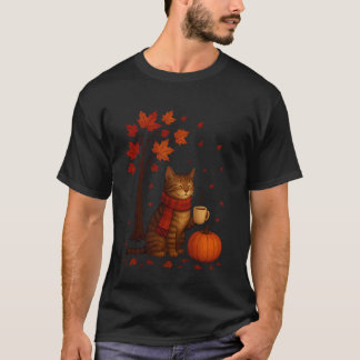 Es ist Herbst Yu2019All Katze Herbstlaub Lustig Th T-Shirt