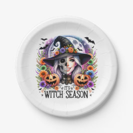 Es ist Hexenmeistertagsfunk-Teller Pappteller