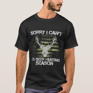 Es ist Hirschjagd Saison, die US-Flagge Funny Deer T-Shirt