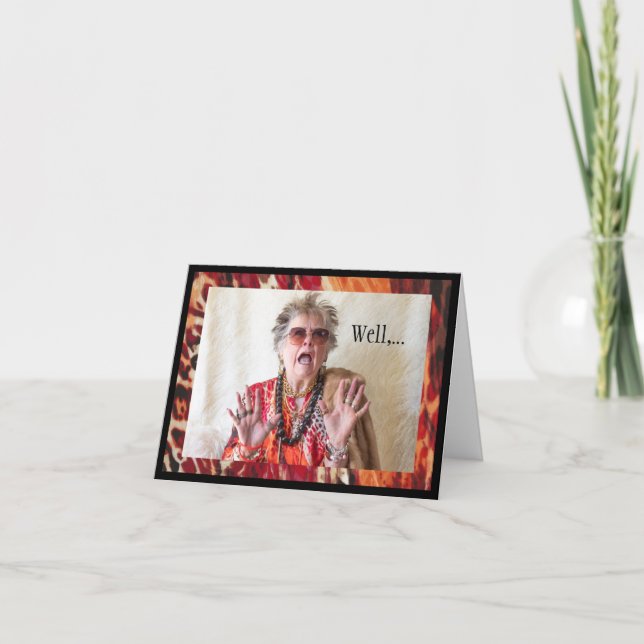 Es ist humorvoll zugeben, nicht wie geplant karte (Vorderseite)