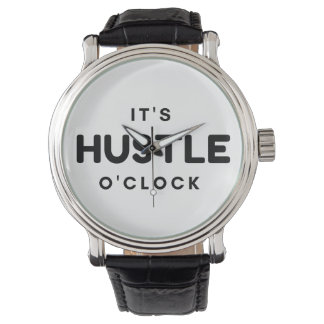 ES IST HUSTLE O'CLOCK WATCH ARMBANDUHR