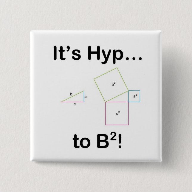 Es ist Hyp… zu quadriertem B! Button (Vorderseite)