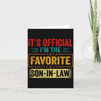 Es ist ich bin der Lieblingsschwiegersohn Vintage- Karte