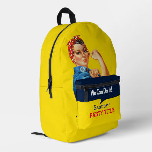 Es ist Ihr benutzerdefiniertes Rosie-Party, das di Bedruckter Rucksack