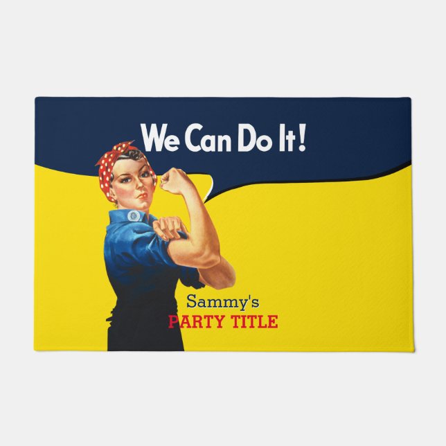 Es ist Ihr benutzerdefiniertes Rosie-Party, das di Fußmatte (Vorderseite)