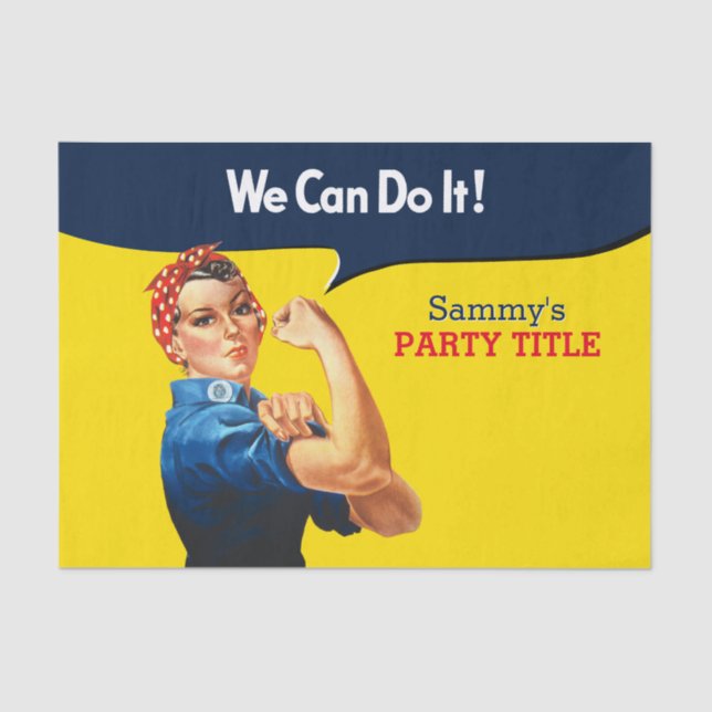 Es ist Ihr benutzerdefiniertes Rosie-Party, das di Seidenpapier (Vorderseite)