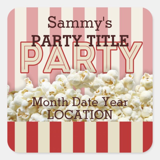 Es ist Ihr Party Sticker Personalisieren Sie es! (Vorderseite)