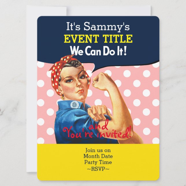 Es ist Ihr Personalisiertes Rosie-Party-Angebot Einladung (Vorderseite)