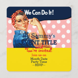 Es ist Ihr Personalisiertes Rosie-Party-Angebot Einladung