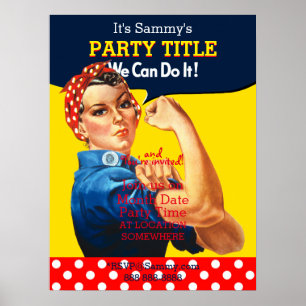 Es ist Ihr Rosie Party Poster Personalisieren Sie 