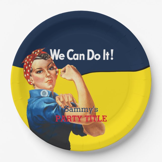 Es ist Ihre Gewohnheit Rosie, den Party dieses Pappteller (Vorderseite)