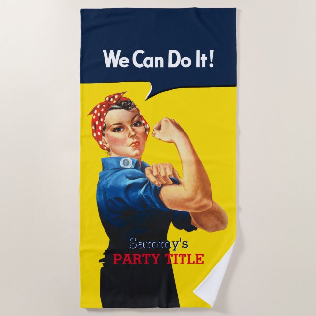 Es ist Ihre Gewohnheit Rosie, den Party dieses Strandtuch (Vorderseite)