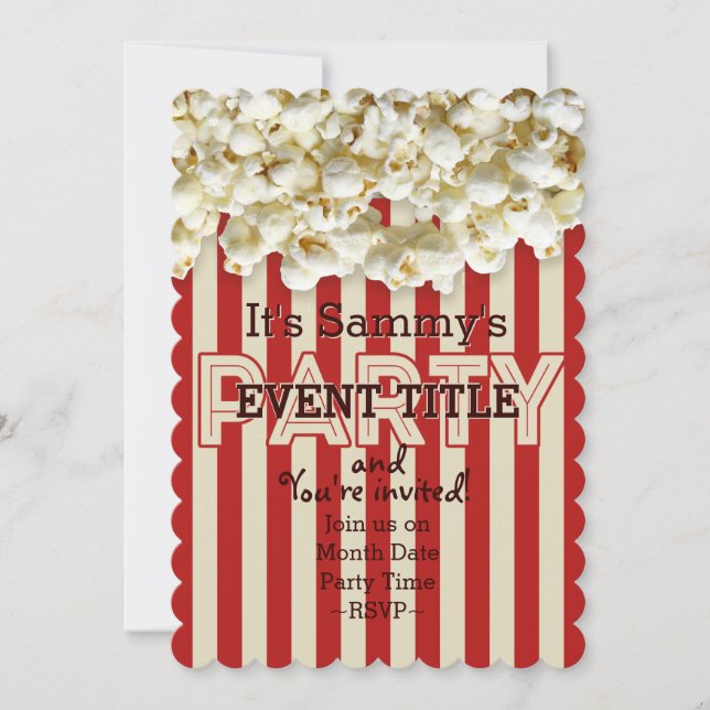 Es ist Ihre Party Einladung 12 Zeilen 2 gegliedert (Vorderseite)