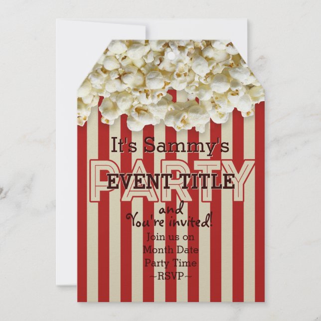 Es ist Ihre Party Einladung 12 Zeilen 2 gegliedert (Vorderseite)