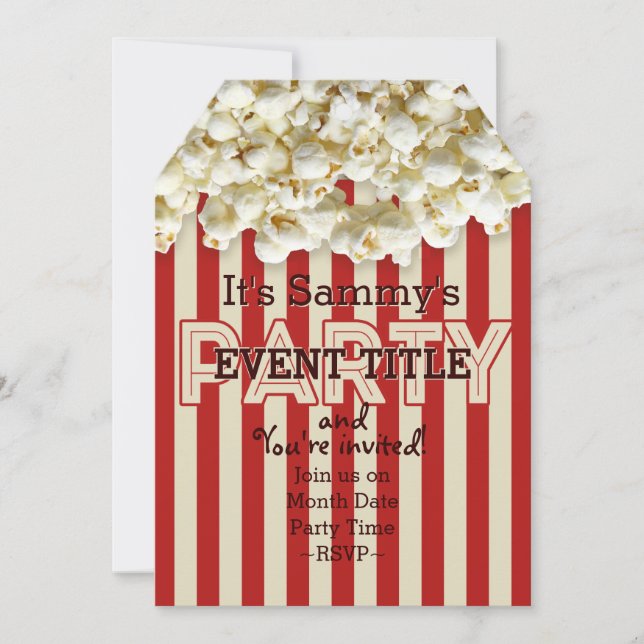 Es ist Ihre Party Einladung 12 Zeilen 2 gegliedert (Vorderseite)