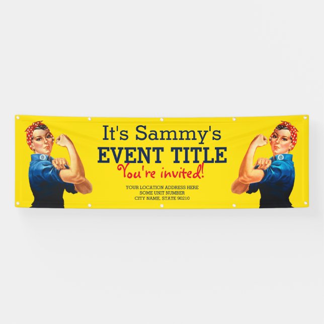 Es ist Ihre personalisierte Rosie Feier-Versorgung Banner (Horizontal)