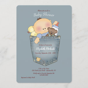 Es ist im Pocket Baby Shower Einladung