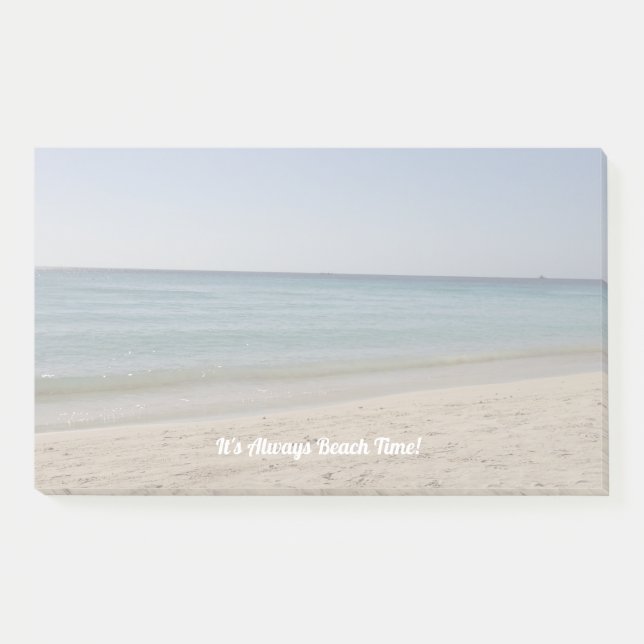 Es ist immer Beach Time! 2 Post-it Klebezettel (Vorderseite)