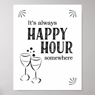 Es ist immer Happy Hour irgendwo Bar Schild