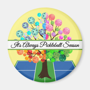 Es ist immer Pickleball-Saison - Vier Jahreszeiten Magnet