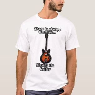 Es ist immer Zeit, Gitarre zu spielen. Retro T-Shirt