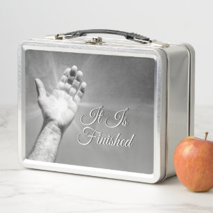 Es ist in Graustufen fertig Metall Brotdose