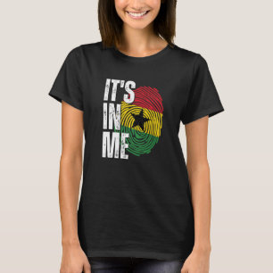 Es ist in Me Ghana Flag Fingerprint Ghanaian Herit T-Shirt