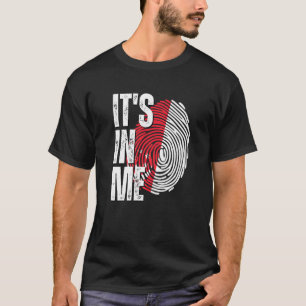 Es ist in Me Singapore Flag Fingerprint Singapur T-Shirt