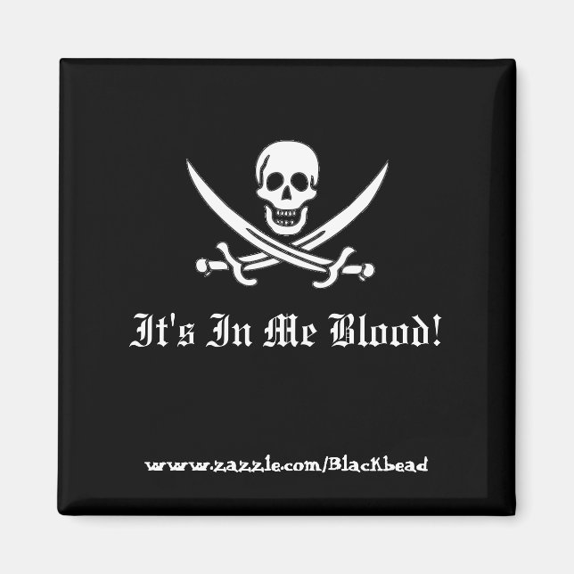 Es ist in meinem Blut! Magnet (Vorne)