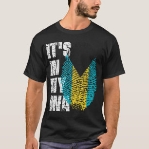 ES IST IN MEINEM DNA-Bachamas-Flag-Girl-Geschenk T-Shirt