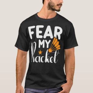Es Ist In Meinem Dna Badminton Federball Schläger  T-Shirt